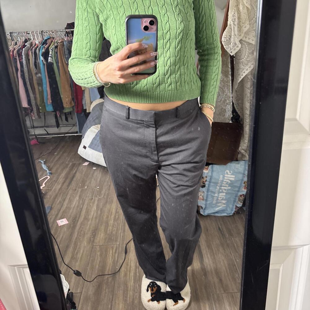 y2k office siren pin stripe trousers - Picture 5 of 5
